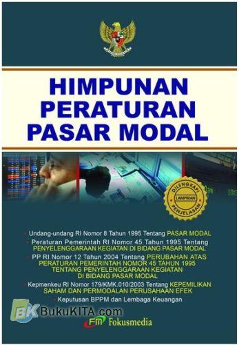Cover Buku Himpunan Peraturan Pasar Modal