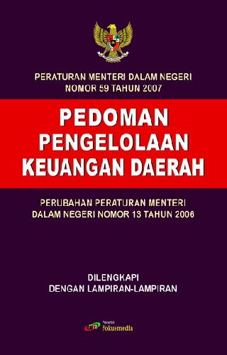 Cover Buku Pedoman Pengelolaan Keuangan Daerah (Permendagri 59 Tahun 2007)