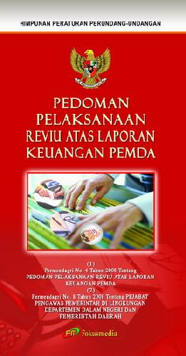 Cover Buku Pedoman Pelaksanaan Reviu Atas Laporan Keuangan Pemda