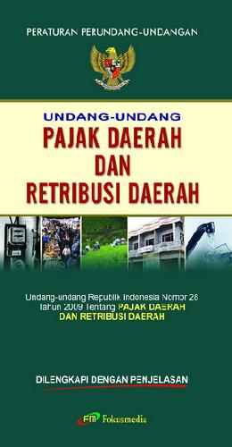 Cover Buku Undang-Undang Pajak Daerah dan Retribusi Daerah