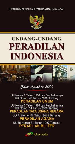 Cover Buku Undang-Undang Peradilan Indonesia Edisi Lengkap 2010
