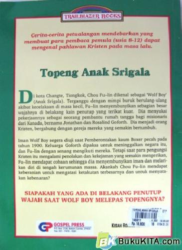 Cover Belakang Buku TRAILBLAZER: TOPENG ANAK SRIGALA