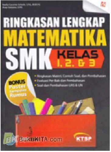 Cover Buku Ringkasan Lengkap Matematika SMK Kelas 1, 2, dan 3