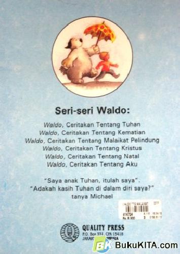 Cover Belakang Buku WALDO, CERITAKAN TENTANG MALAIKAT PELINDUNG 