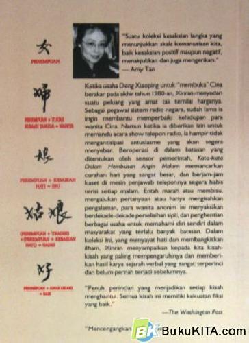 Cover Belakang Buku WANITA-WANITA BAIK CINA
