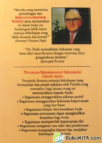 Cover Belakang Buku TETAPLAH BERSEMANGAT SEPANJANG HIDUP