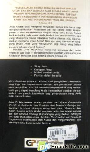 Cover Belakang Buku TIADA LAIN HANYA KEBENARAN (NOTHING BUT)