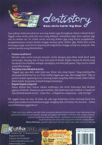 Cover Belakang Buku Dentistory : Bukan Cerita Dokter Gigi Biasa