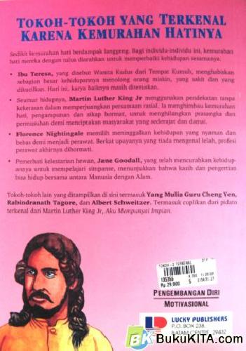 Cover Belakang Buku TOKOH-TOKOH YANG TERKENAL KARENA KEMURAHAN HATINYA