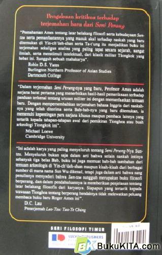 Cover Belakang Buku SUN-TZU SENI PERANG(SUN-TZU ART OF WARFARE)