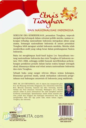 Cover Belakang Buku Etnis Tionghoa dan Nasionalisme Indonesia