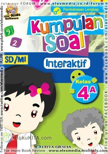 Cover Buku CD Kumpulan Soal Interaktif SD Kelas 4 A