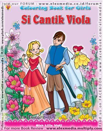 Cover Buku Colouring Book for Girls : Si Cantik Viola