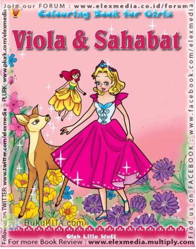 Cover Buku Colouring Book for Girls : Viola dan Sahabat