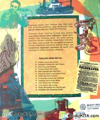 Cover Belakang Buku SERI PENEMUAN ILMIAH: ALEXANDER GRAHAM BELL