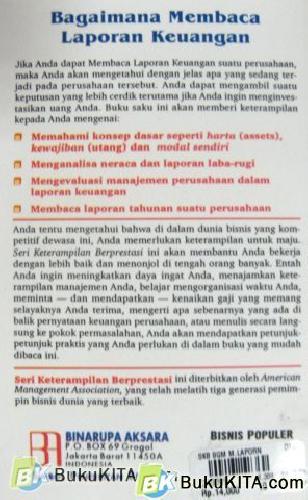 Cover Belakang Buku SKB: BAGAIMANA MEMBACA LAPORAN KEUANGAN (Edisi Revisi)