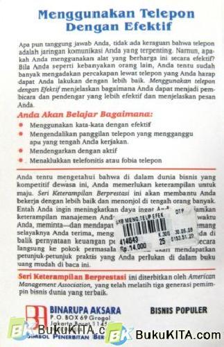 Cover Belakang Buku SKB: MENGGUNAKAN TELEPON DENGAN EFEKTIF Edisi Revisi