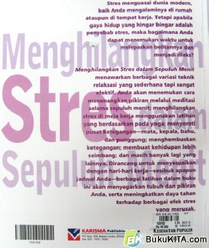 Cover Belakang Buku SERI 10 MENIT: MENGHILANGKAN STRES