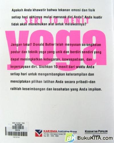 Cover Belakang Buku SERI 10 MENIT: YOGA 