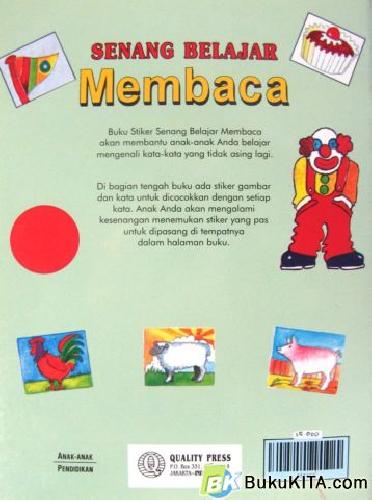 Cover Belakang Buku SENANG BELAJAR MEMBACA 