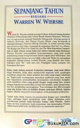 Cover Belakang Buku SEPANJANG TAHUN BERSAMA WARREN W.WIERSBE