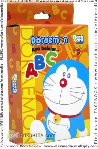 Cover Buku Flash Card Doraemon : ABC