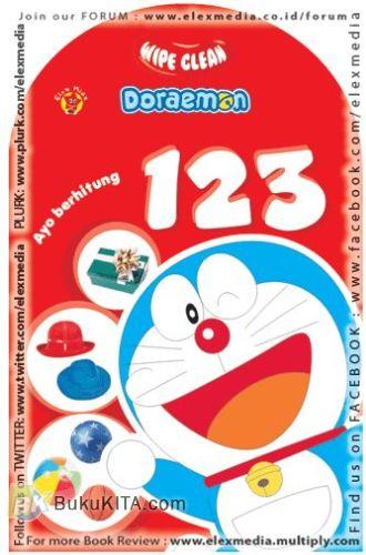 Cover Buku Wipe Clean Doraemon : Ayo berhitung 123