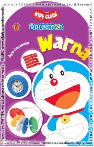 Cover Buku Wipe Clean Doraemon : Ayo bermain Warna