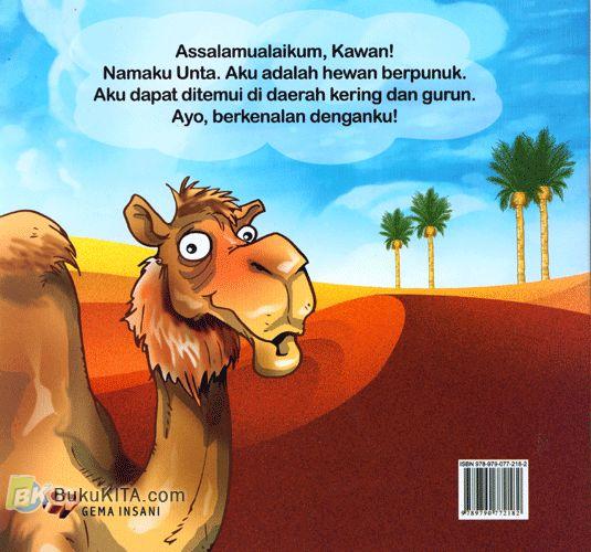 Cover Belakang Buku Seri mengenal Hewan : Cerita si Unta