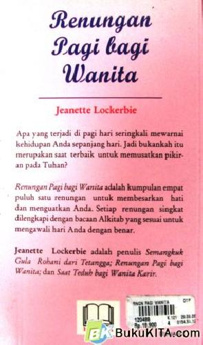 Cover Belakang Buku RENUNGAN PAGI BAGI WANITA