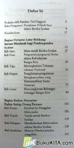 Cover Belakang Buku SAAT BERDOA SYAFAAT (SEASONS OF INTERCESSION)
