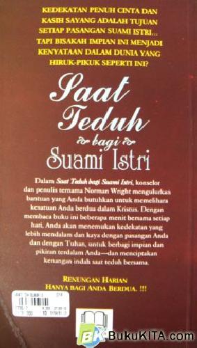 Cover Belakang Buku SAAT TEDUH BAGI SUAMI ISTRI 2