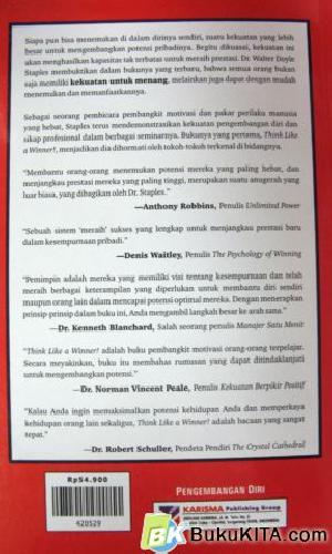 Cover Belakang Buku POWER TO WIN (KEKUATAN UNTUK MENANG)