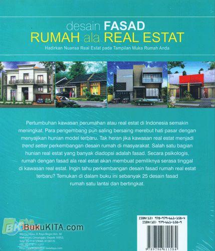 Cover Belakang Buku 25 Desain Fasad Inspiratif : Desain FASAD Rumah ala Real Estat