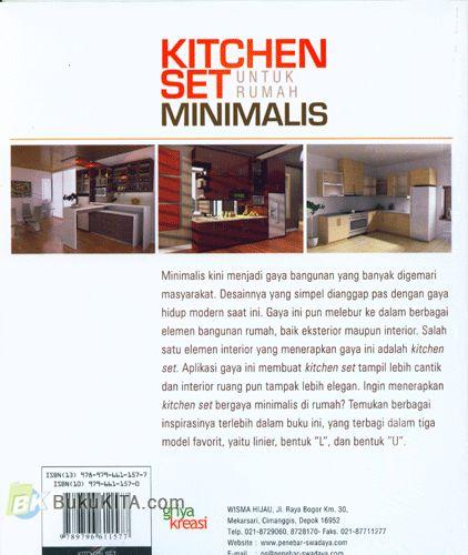 Cover Belakang Buku Kitchen Set Untuk Rumah Minimalis (24 Desain Kitchen Set Favorit)