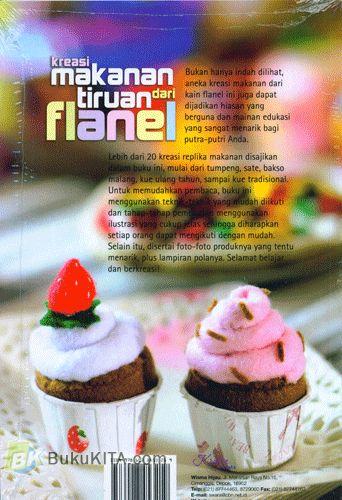 Cover Belakang Buku Kreasi Makanan Tiruan Flanel