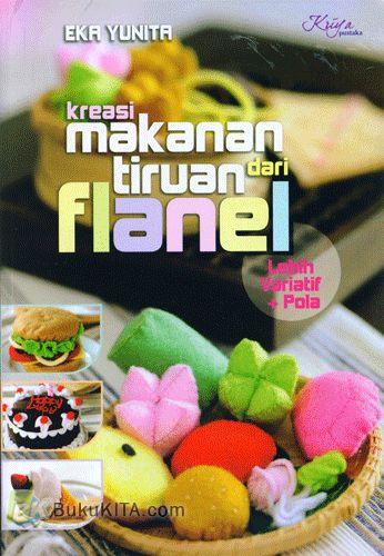 Cover Buku Kreasi Makanan Tiruan Flanel