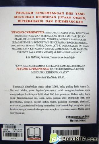 Cover Belakang Buku PSYCHO-CYBERNETICS MUTAKHIR 