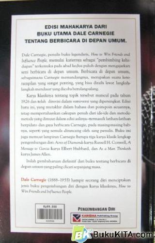 Cover Belakang Buku PUBLIC SPEAKING FOR SUCCESS (hardcover)