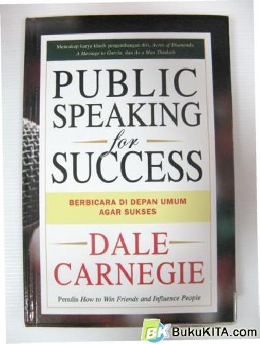Cover Buku PUBLIC SPEAKING FOR SUCCESS (hardcover)