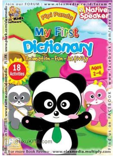 Cover Buku CD Pipi Panda My First Dictionary - Native Speaker