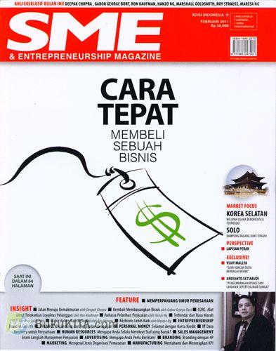 Cover Buku SME & Entrepreneurship Magazine - Februari 2011