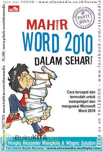 Cover Buku Mahir Word 2010 dalam Sehari - Pasti Bisa