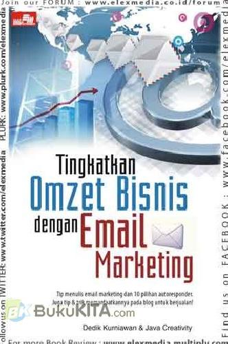 Cover Buku Tingkatkan Omzet Bisnis dengan Email Marketing