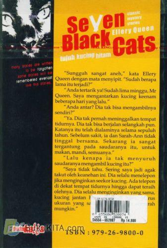 Cover Belakang Buku Seven Black Cats - Tujuh Kucing Hitam