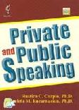 Cover Buku Private and Public Speaking