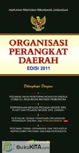 Cover Buku Organisasi Perangkat Daerah (Edisi 2011)