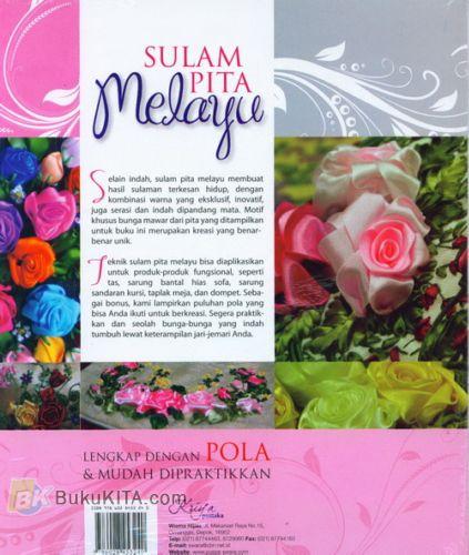 Cover Belakang Buku Sulam Pita Melayu (Lengkap dengan Pola & Mudah Dipraktikkan)