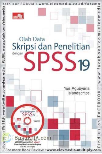 Cover Buku Olah Data Skripsi dan Penelitian dengan SPSS 19