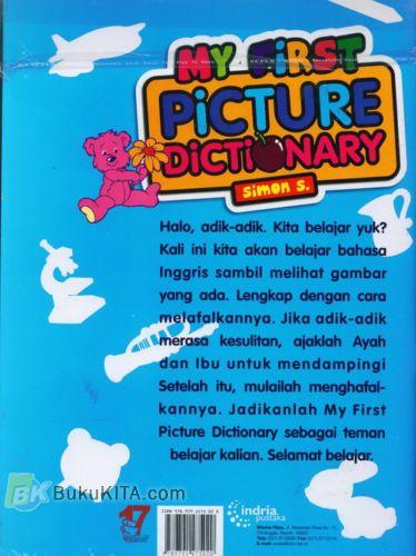 Cover Belakang Buku My First Picture Dictionary